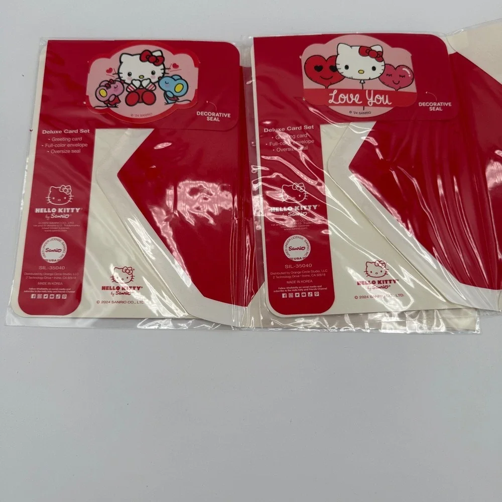 Hello Kitty‎ Valentine's Day Deluxe Card Set Sanrio Greetings New